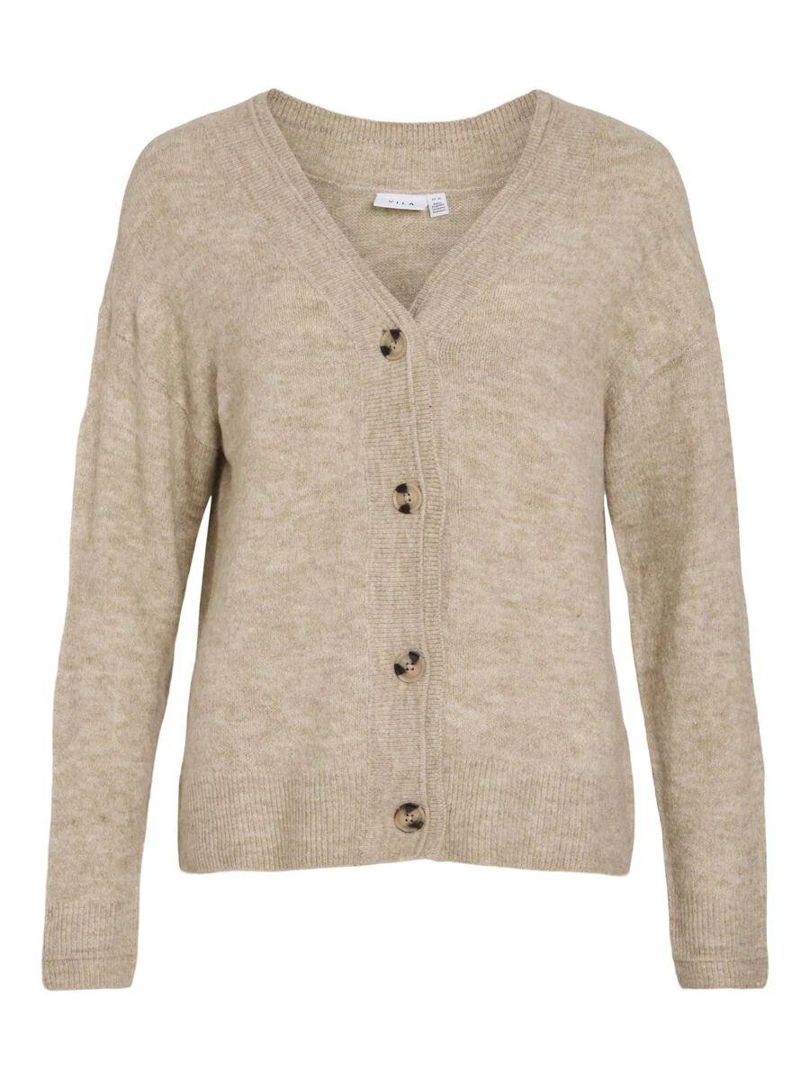 Button V Neck Knitted Cardigan - Image 2