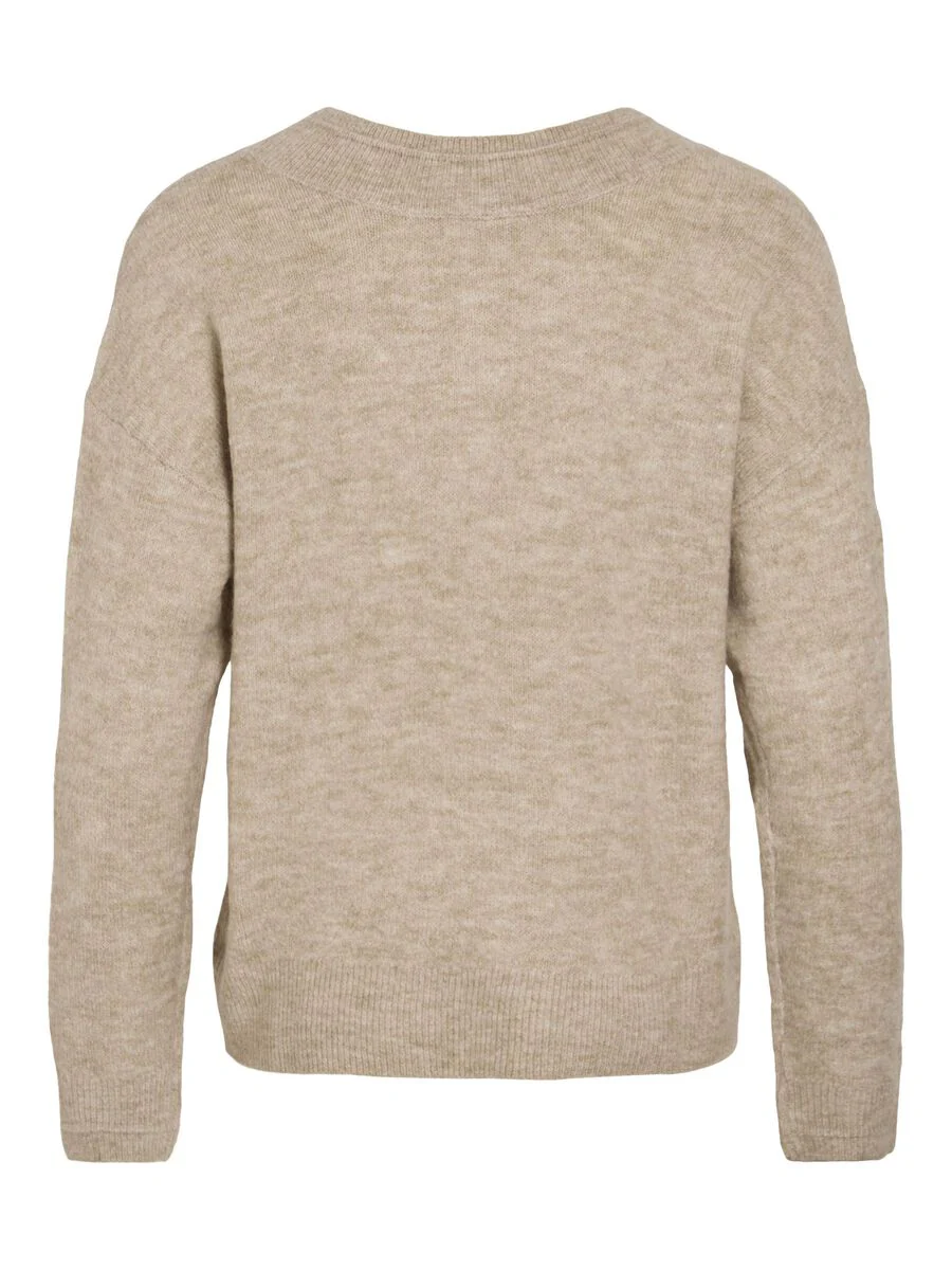 Button V Neck Knitted Cardigan - Image 3