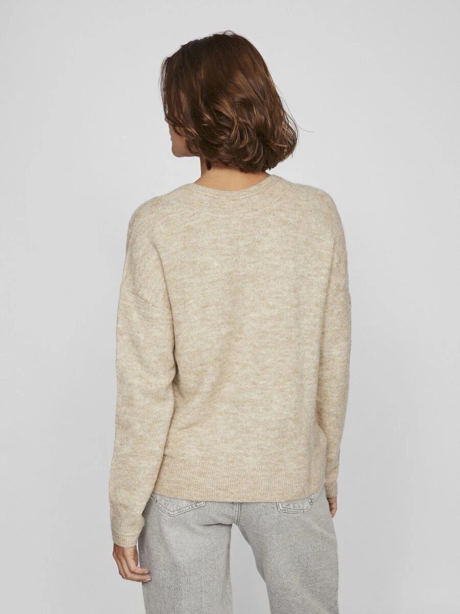 Button V Neck Knitted Cardigan - Image 5
