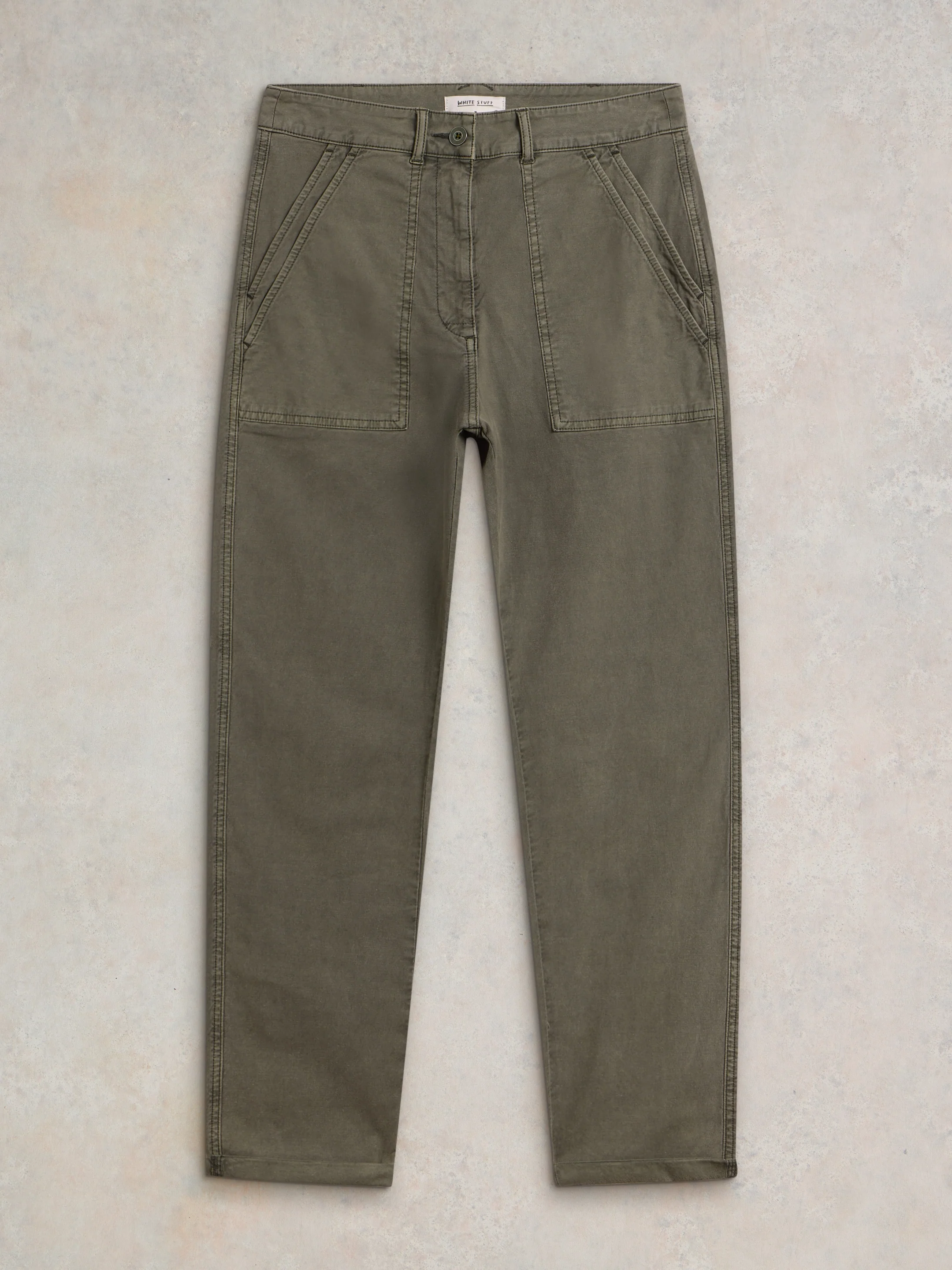 Twister Chino Trouser in Khaki - Image 7