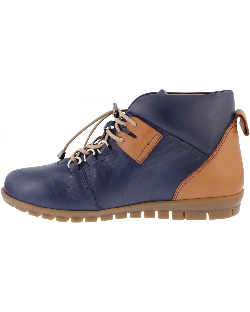 Bridget Ankle Boot - Navy/Tan - Image 4