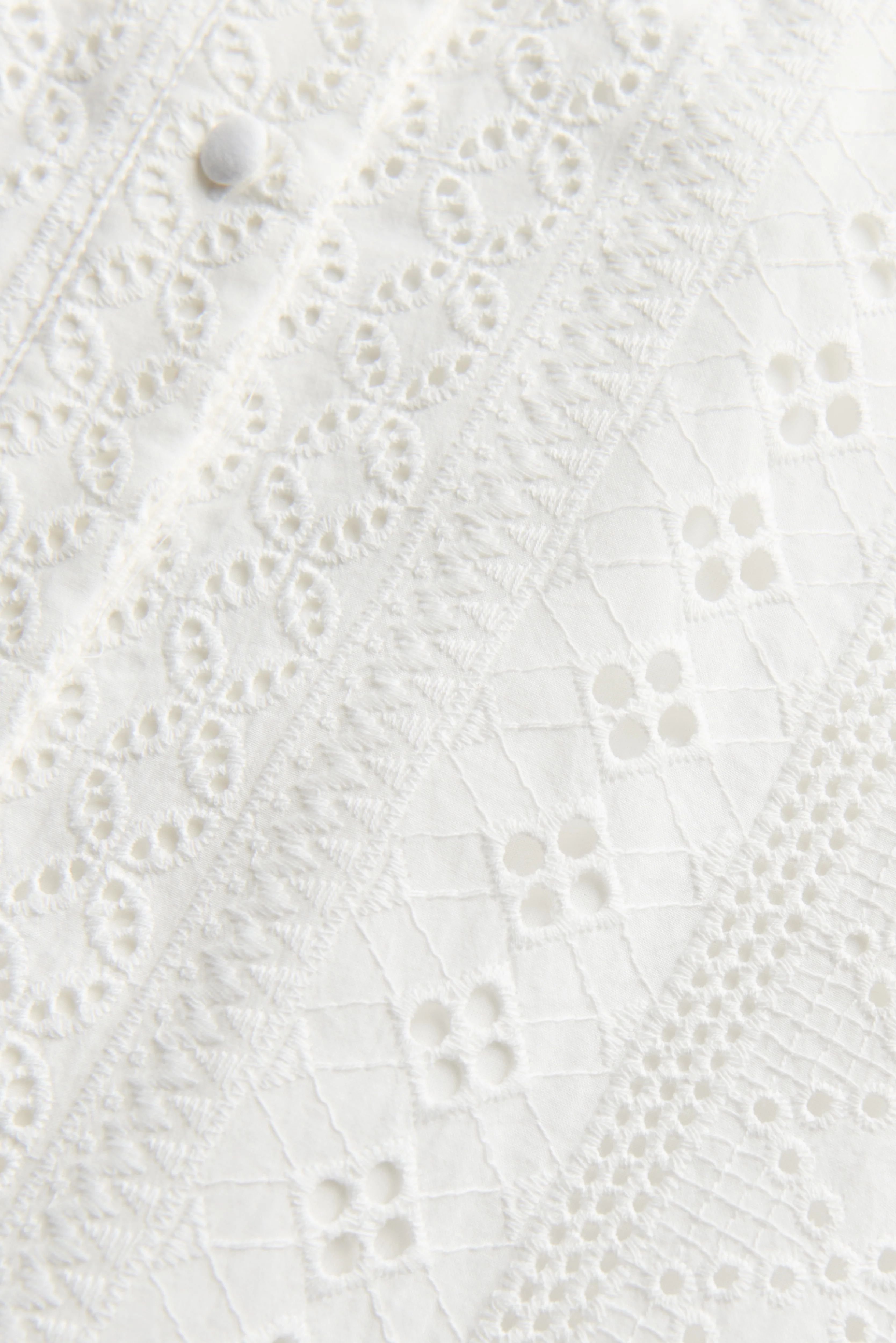 Aimee Collarless Broderie Dress - Image 6