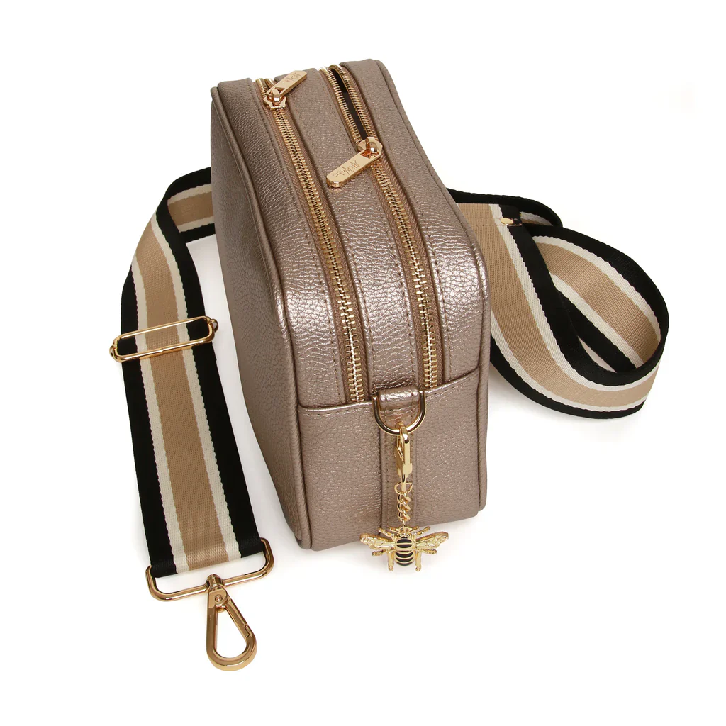 Bronze Soho duel compartment camera cross body bag - Image 2