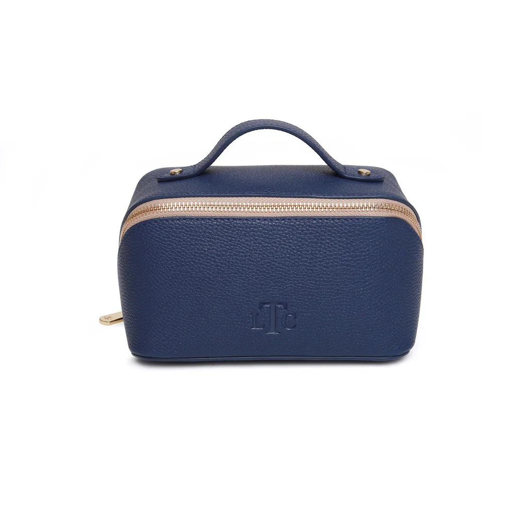 Navy & Stone Mini Train Case - Image 3