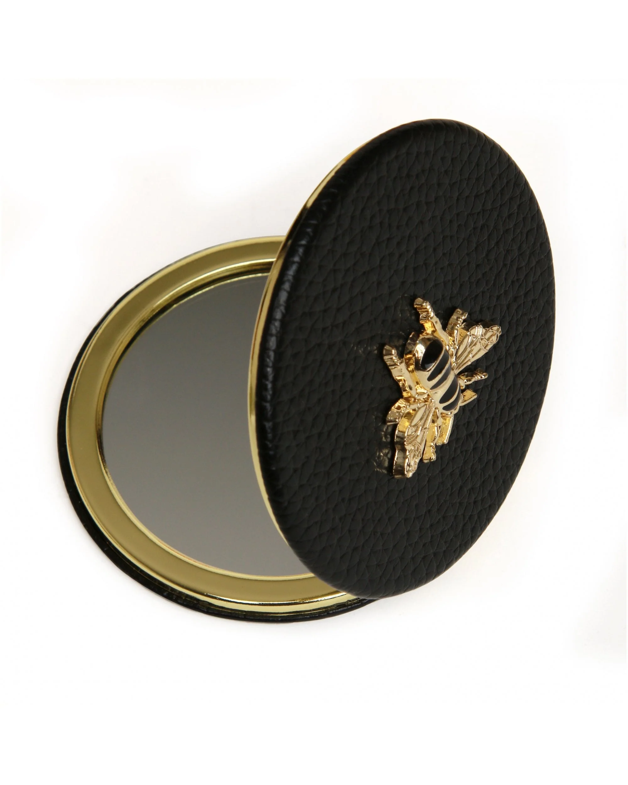 Black Round Compact Mirror - Image 2