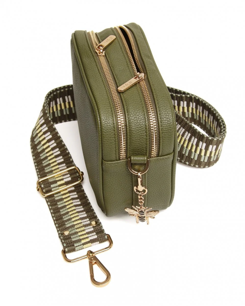 Soho Camera Crossbody Bag - Olive - Image 4