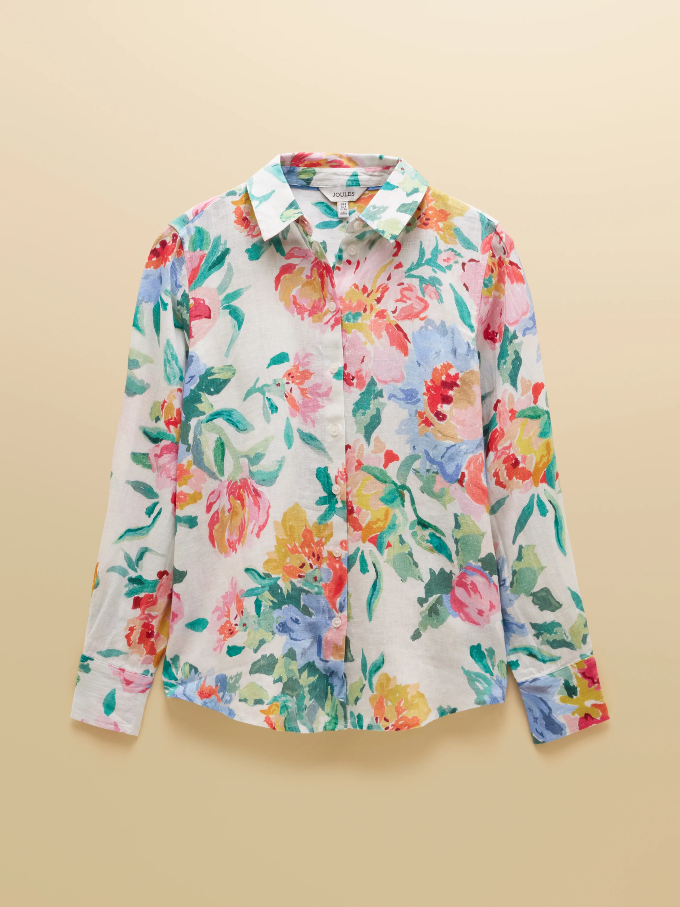 Anna Floral Long Sleeve Linen Shirt - Image 6