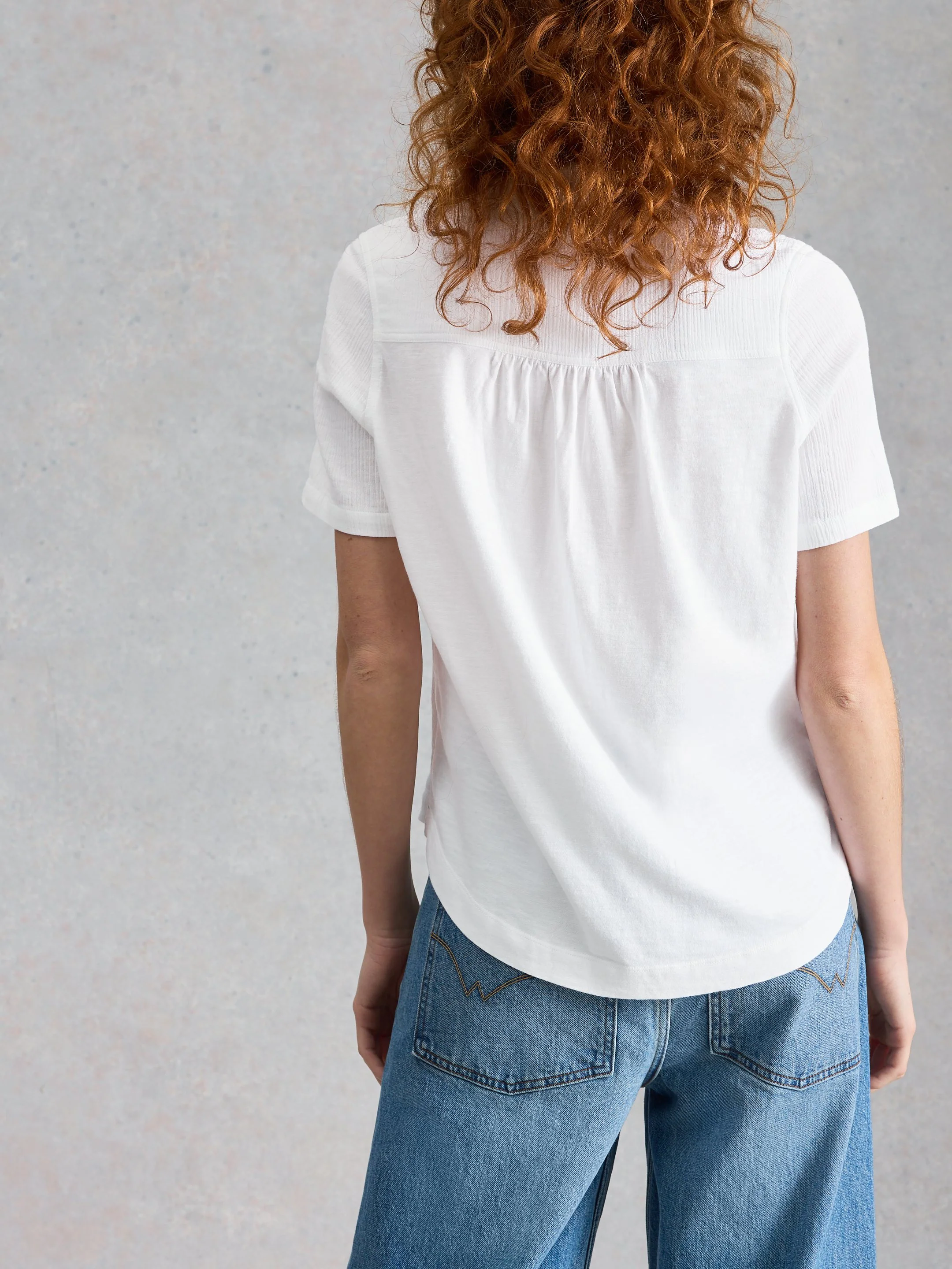 ANNIE SHORT SLEEVE SHIRT DOUBLE CLOTH - Image 4