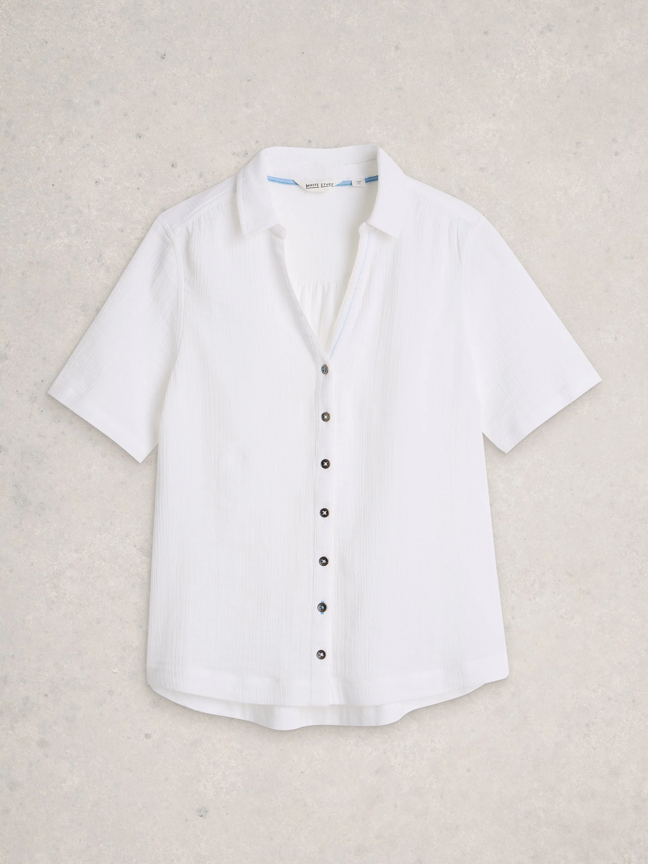 ANNIE SHORT SLEEVE SHIRT DOUBLE CLOTH - Image 5