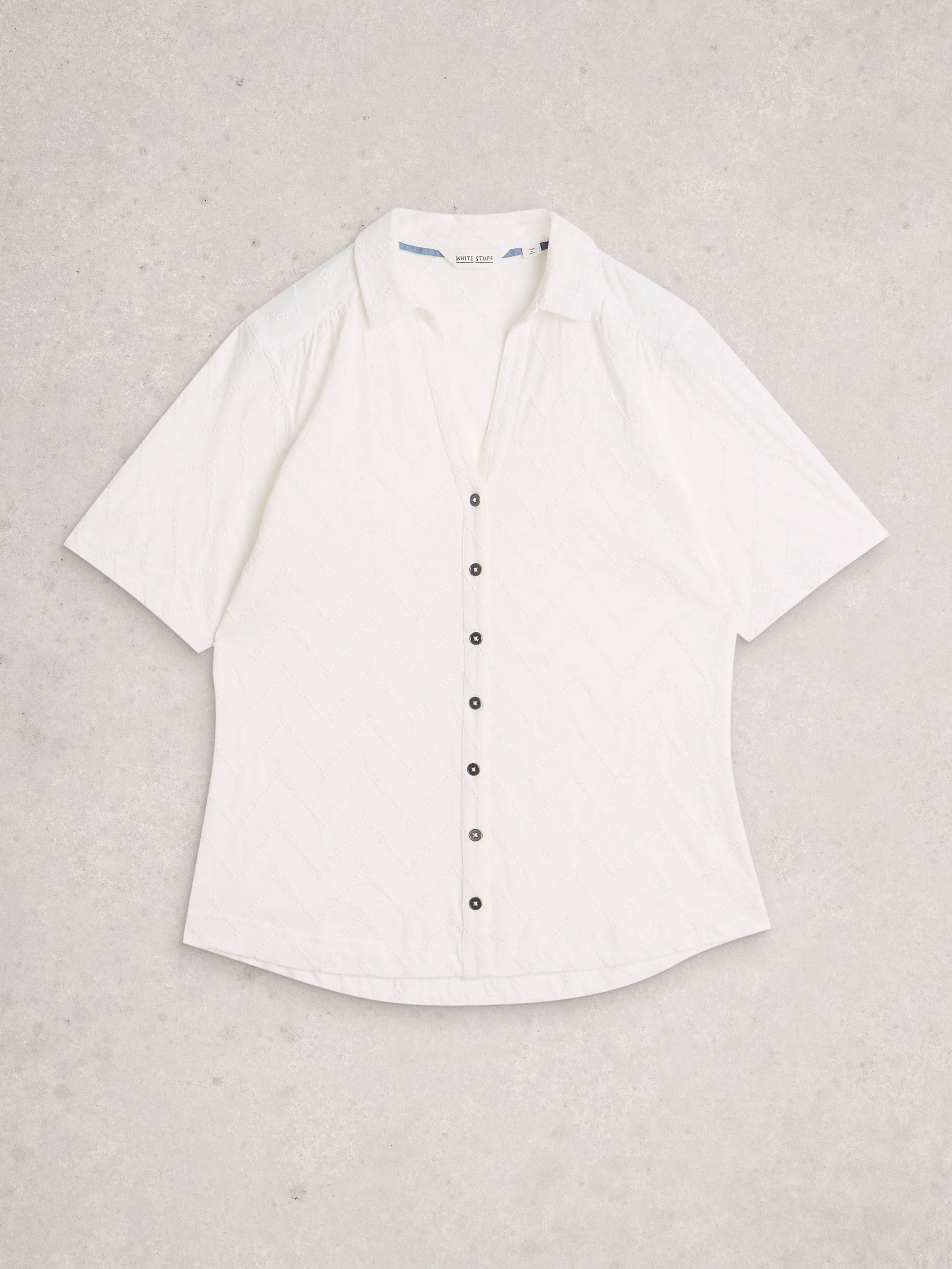 Annie Short Sleeved Embroidered Shirt - Image 4