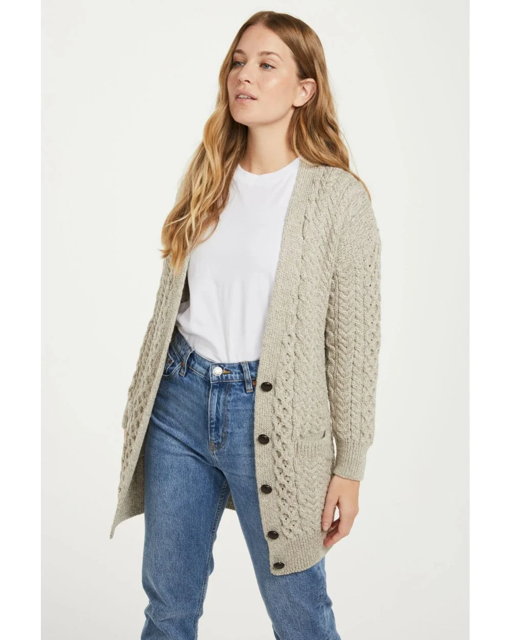 Delphi Aran Boyfriend Cardigan - Image 3