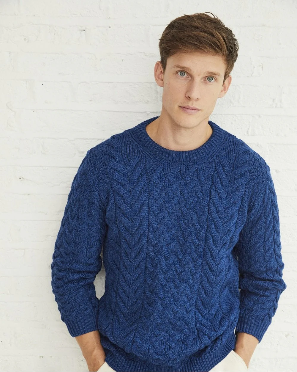 Omey Aran Crew Neck Sweater - Image 20