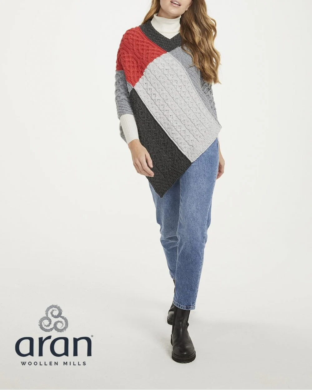 Salthill Aran Poncho