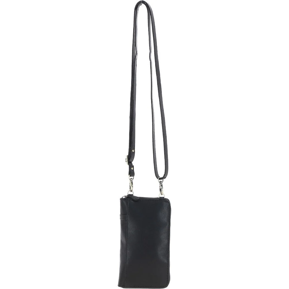 Ladies Leather Phonebag/Purse Black: T-80 - Image 2