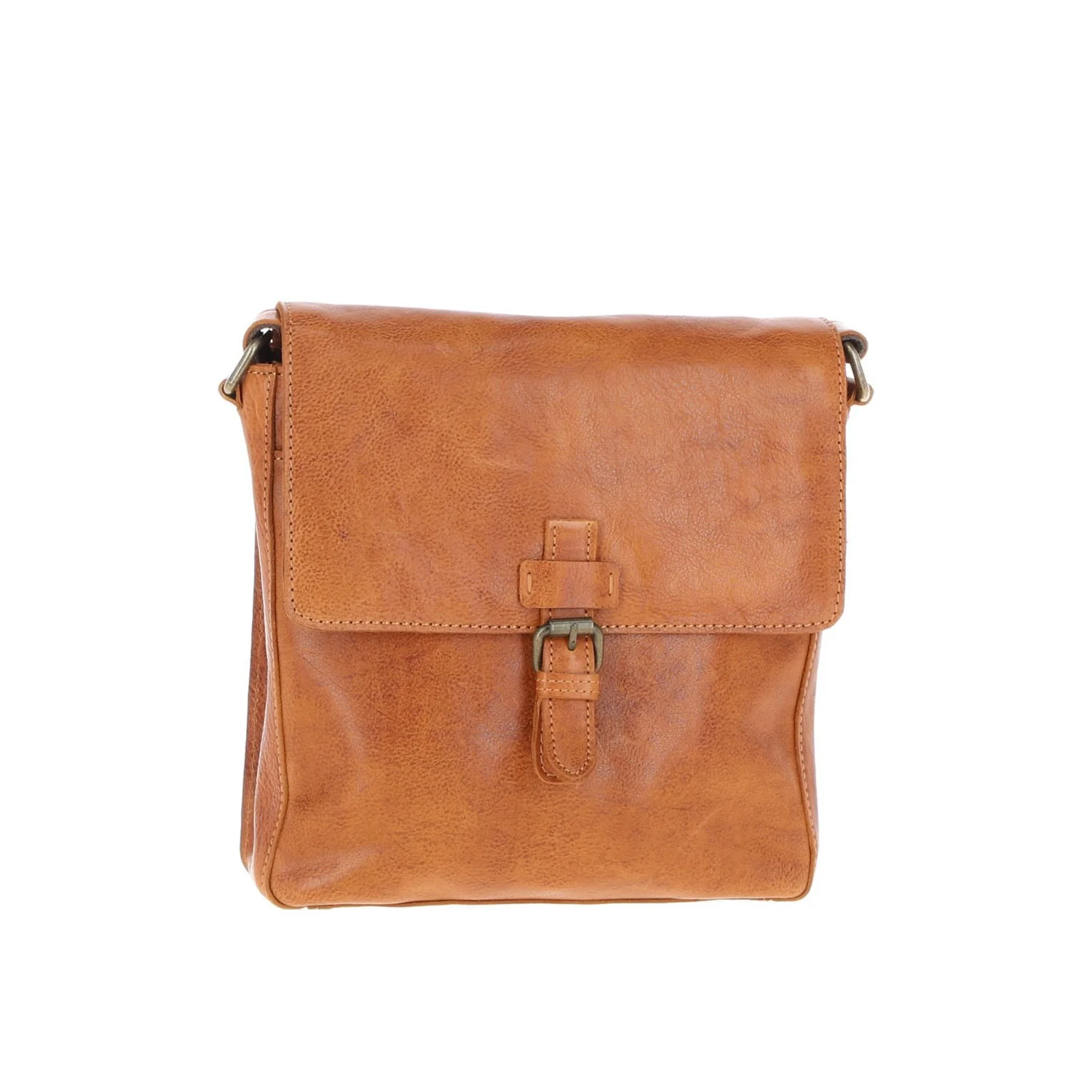 Leather Flight Bag Tan: Dean - Image 2