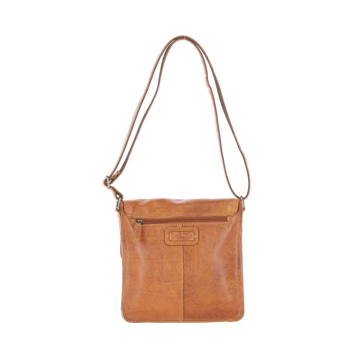 Leather Flight Bag Tan: Dean - Image 3