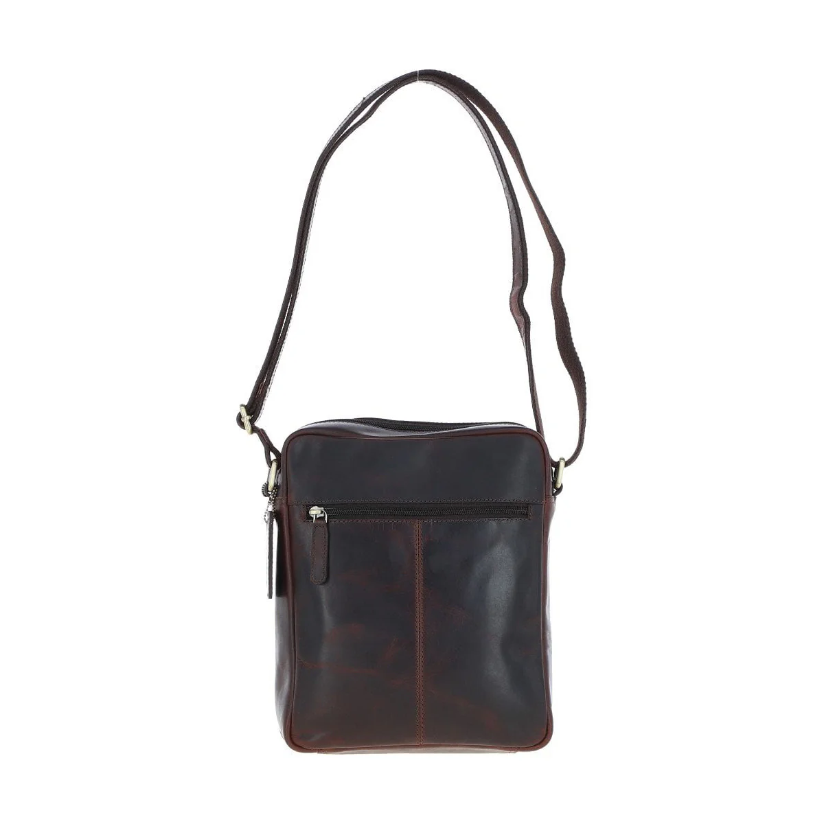 Leather Travel Flight Bag Brown: K-42 - Image 4