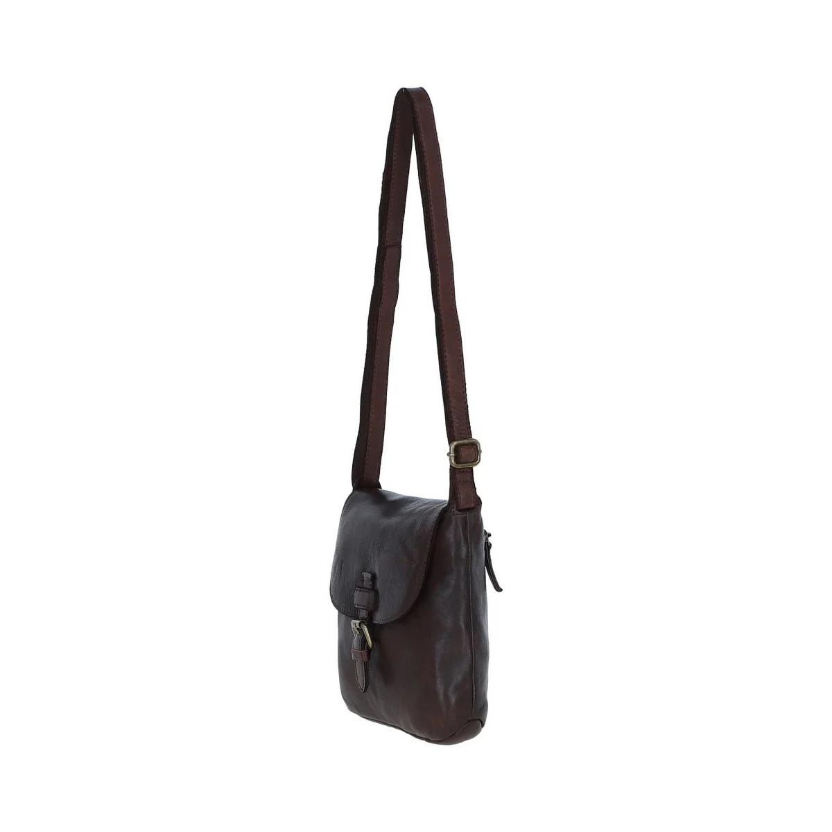 Luxury Small Leather Flight Bag Brandy: D-90 - Image 4