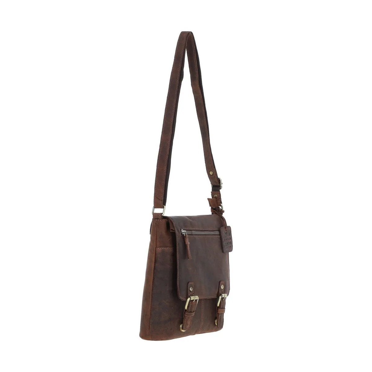 Rustic Charm Leather Handbag Mud/brown: Cheltenham - Image 2