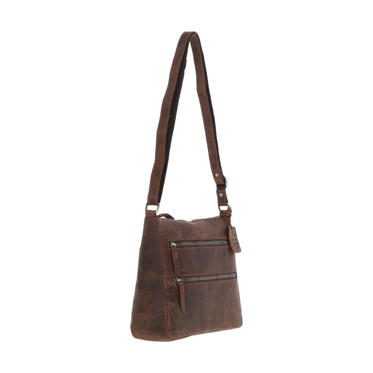 Vintage Ashwood Leather Handbag Mud/brown: Bewdley - Image 2