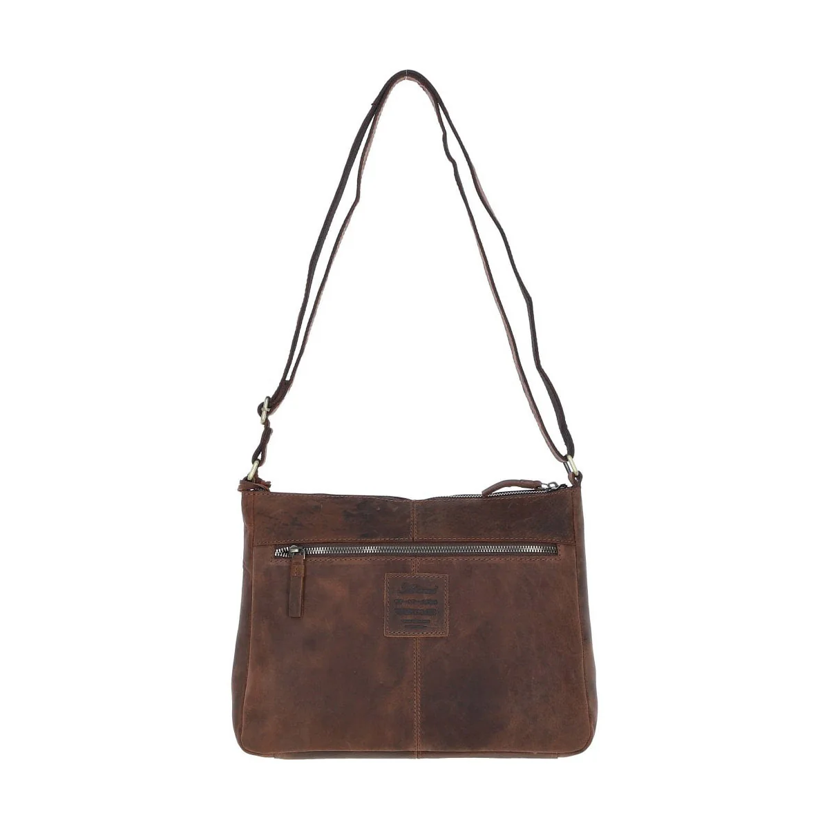 Vintage Ashwood Leather Handbag Mud/brown: Bewdley - Image 3