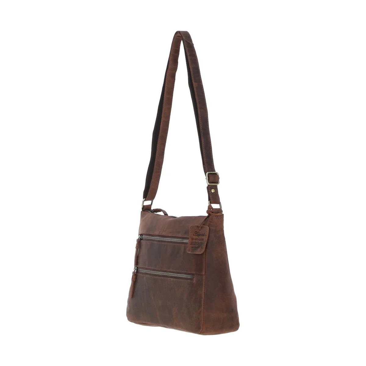 Vintage Ashwood Leather Handbag Mud/brown: Bewdley - Image 4