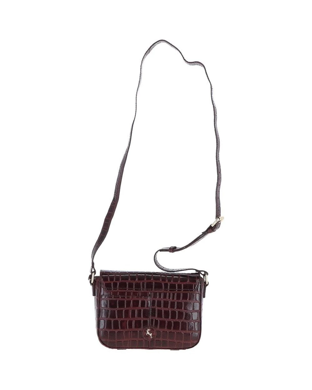 Leather Crossbody Bag - Bordeaux - Image 6