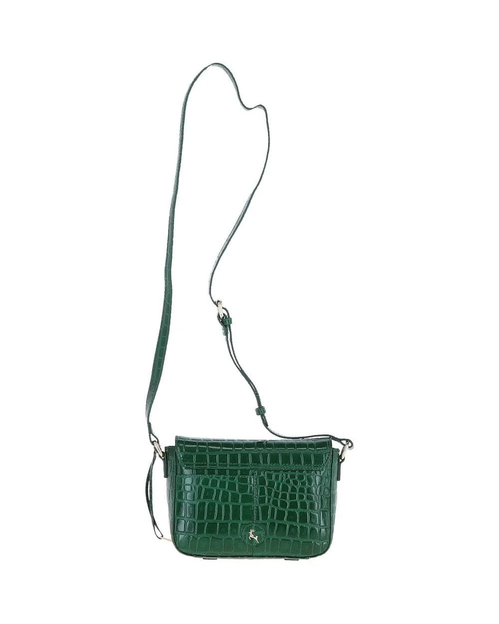 Leather Crossbody Bag - Green - Image 6