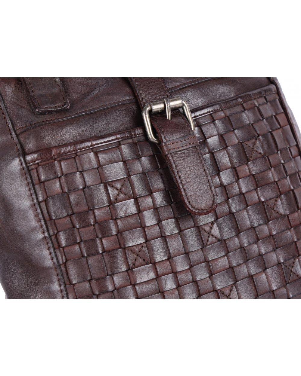 Leather Handbag - Dark Brown - Image 6