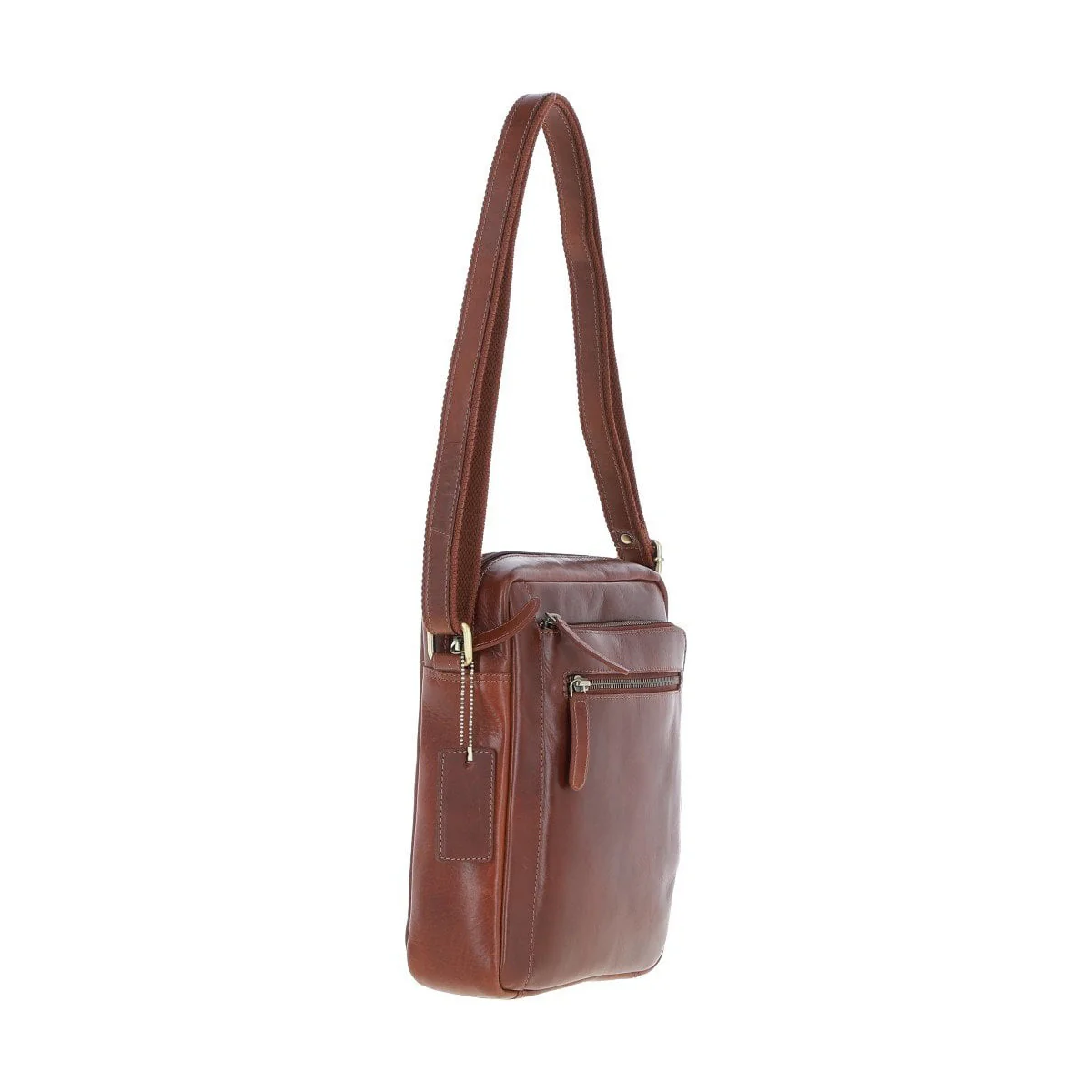 Leather Travel Flight Bag Chestnut: K-42 - Image 3