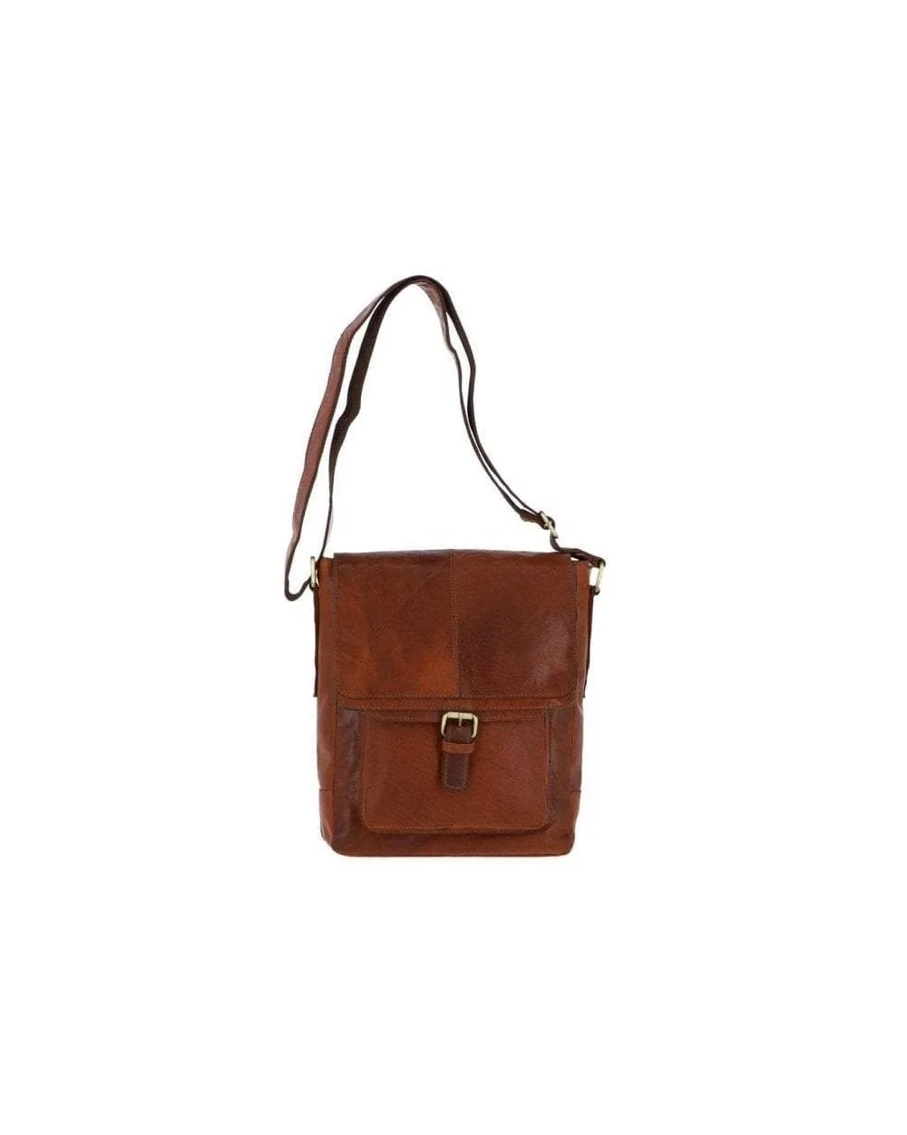 Medium Leather Travel Bag - Honey - Image 2