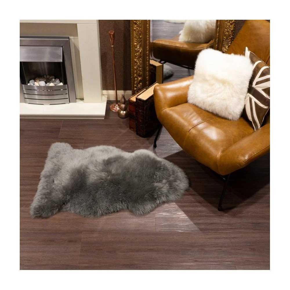 Sheepskin Single Rug Laurel Oak - Image 3