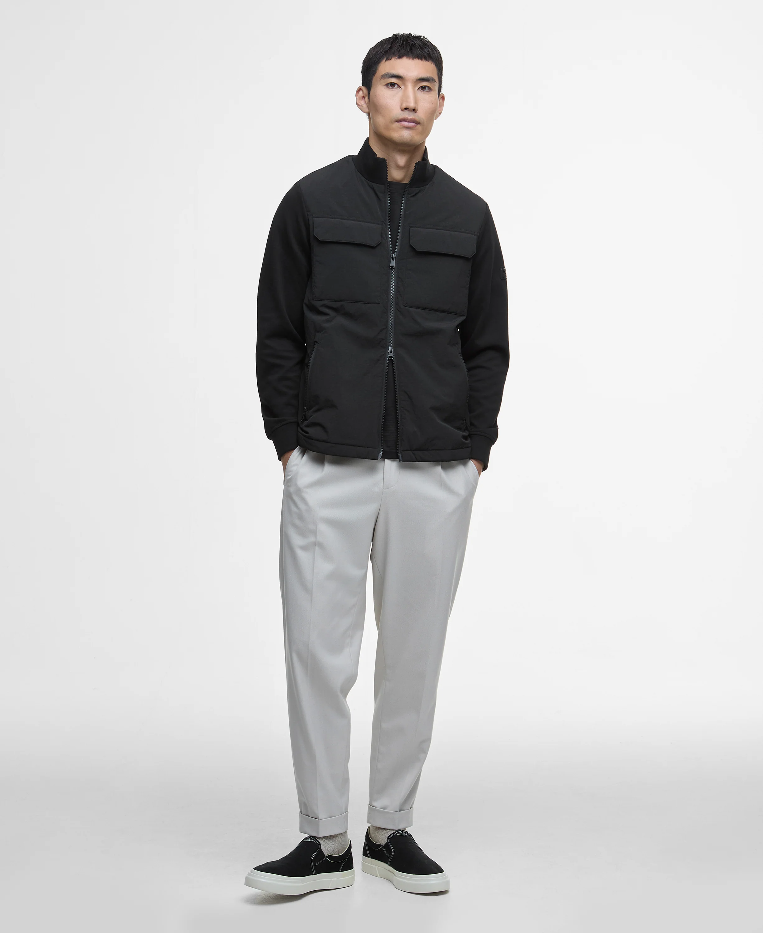 Ethan Funnel Neck Quilted Sweater - Image 2