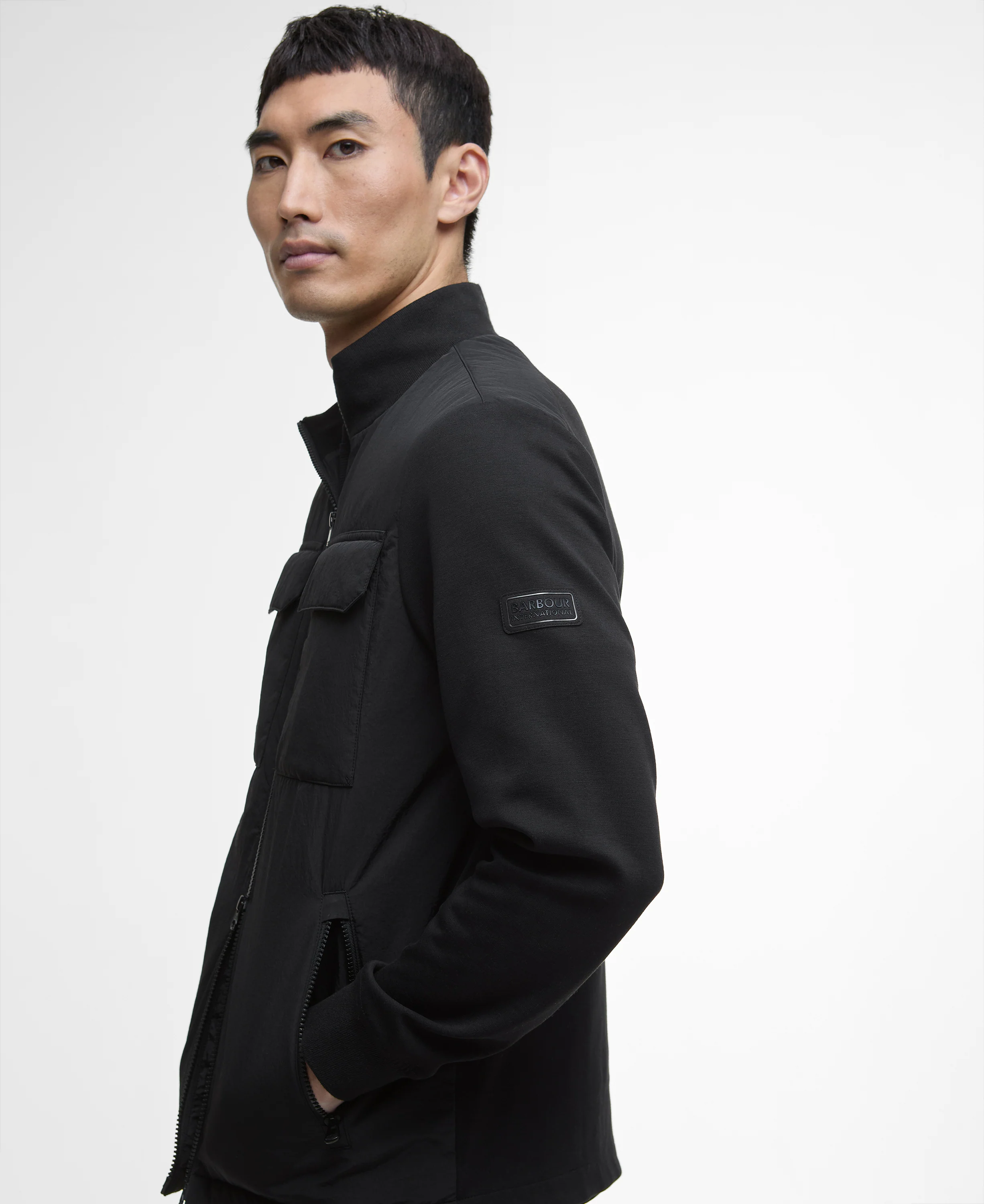 Ethan Funnel Neck Quilted Sweater - Image 4