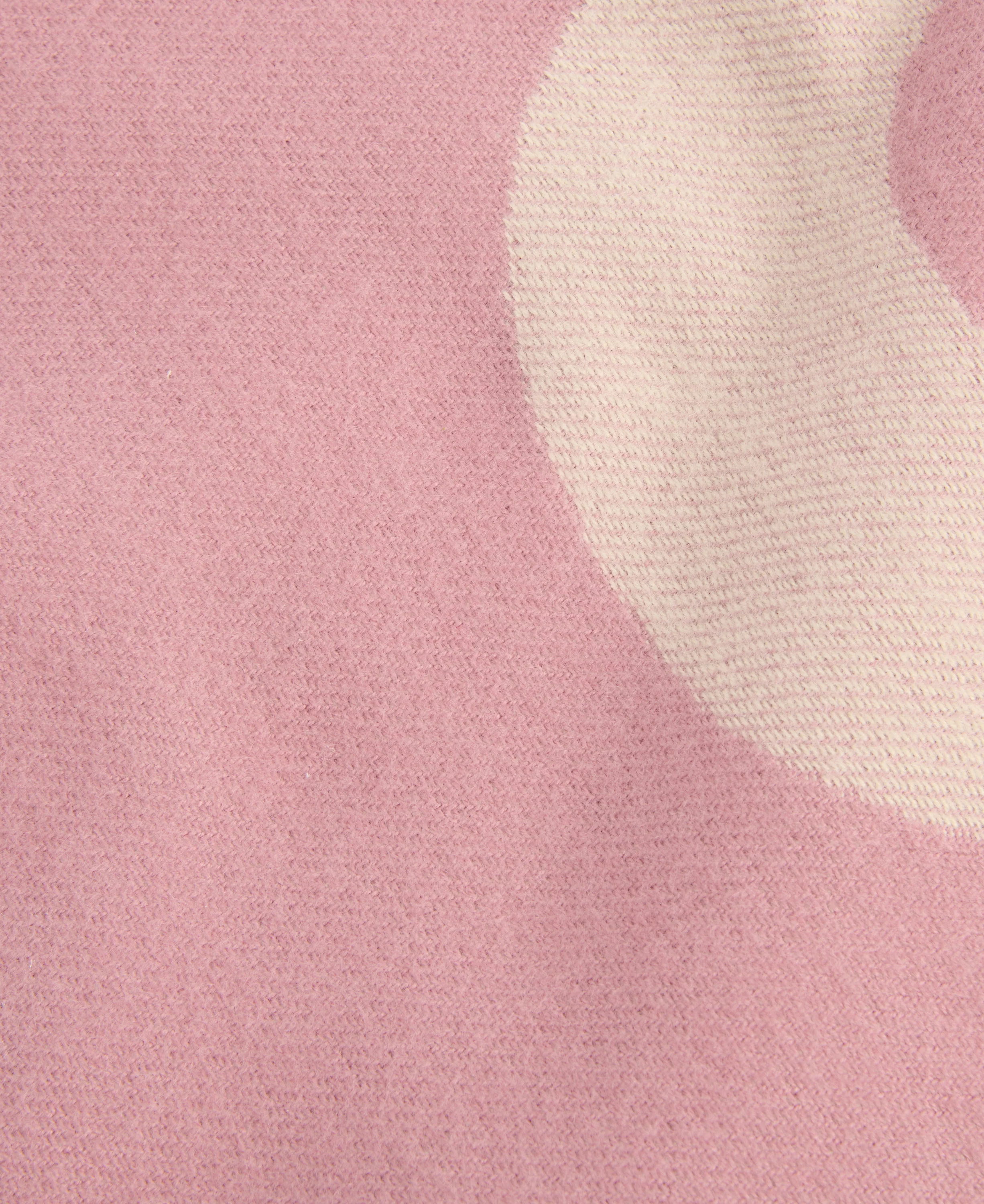 Milla Logo Scarf - Raspberry/Jasmine - Image 3