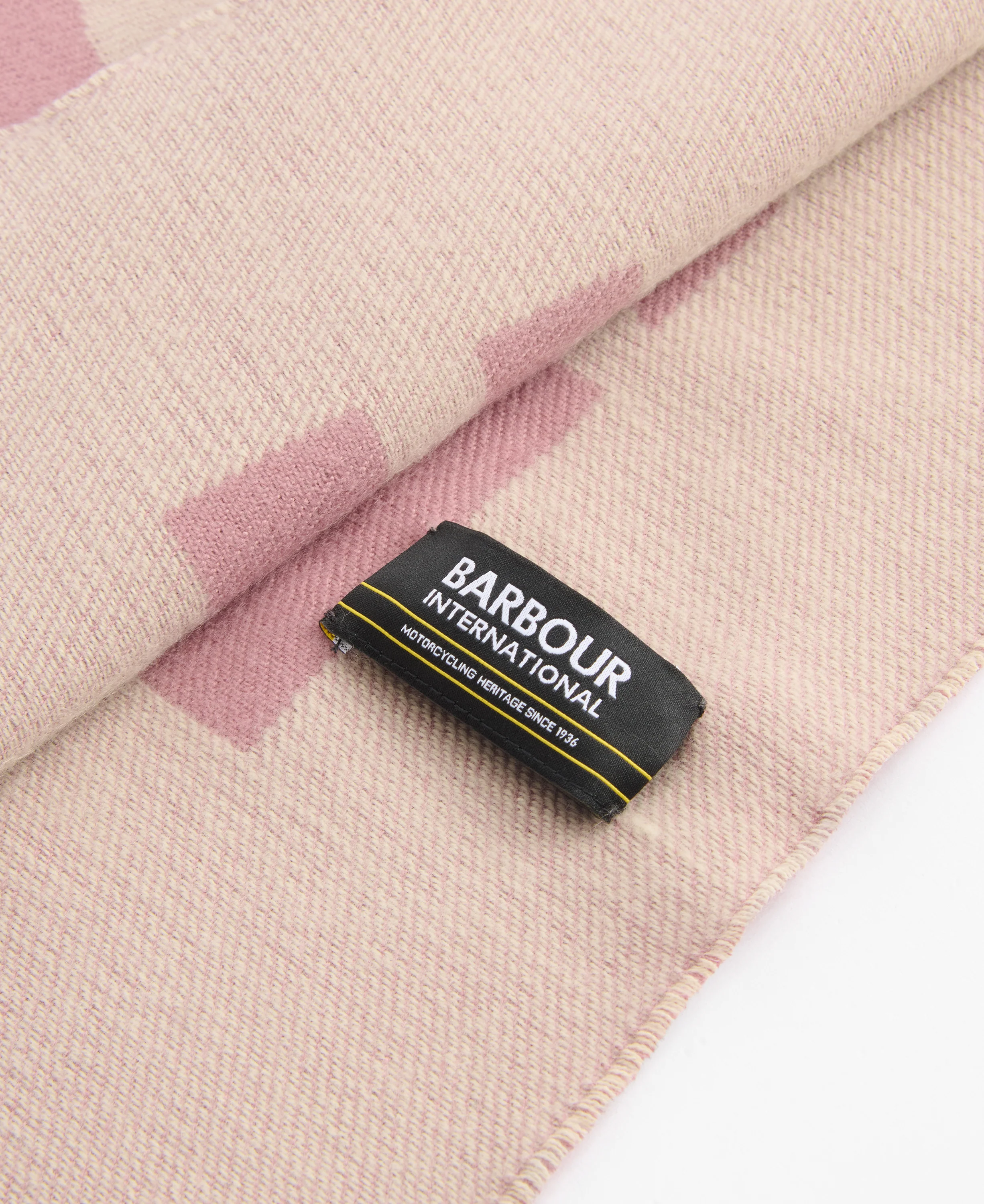 Milla Logo Scarf - Raspberry/Jasmine - Image 5