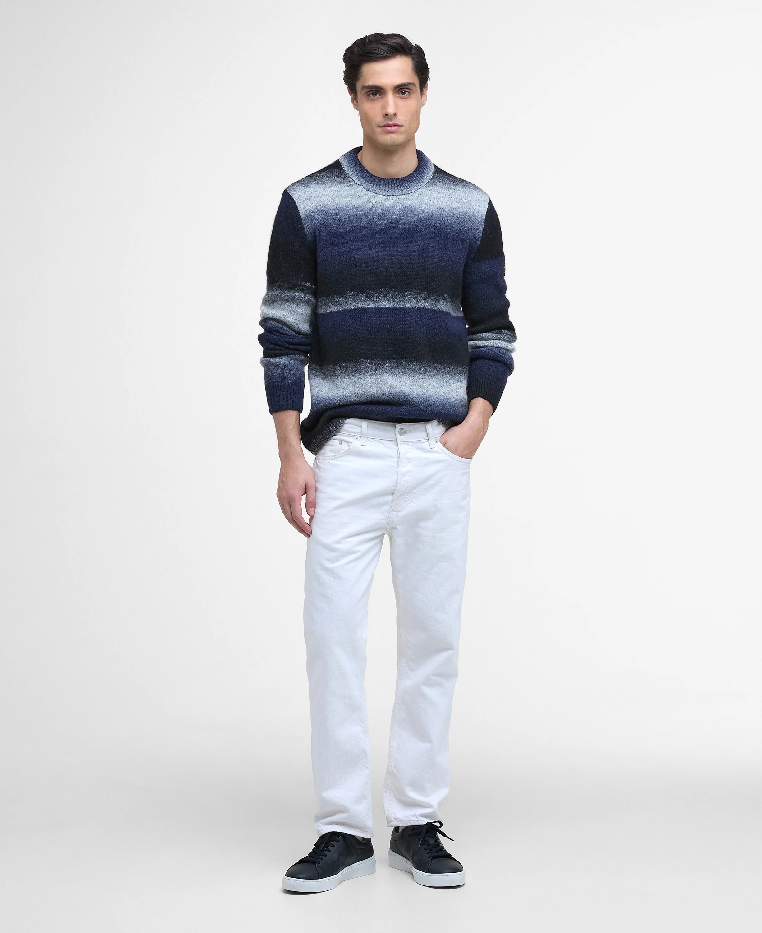 Vector Colour Block Crew Neck Jumper - Image 5