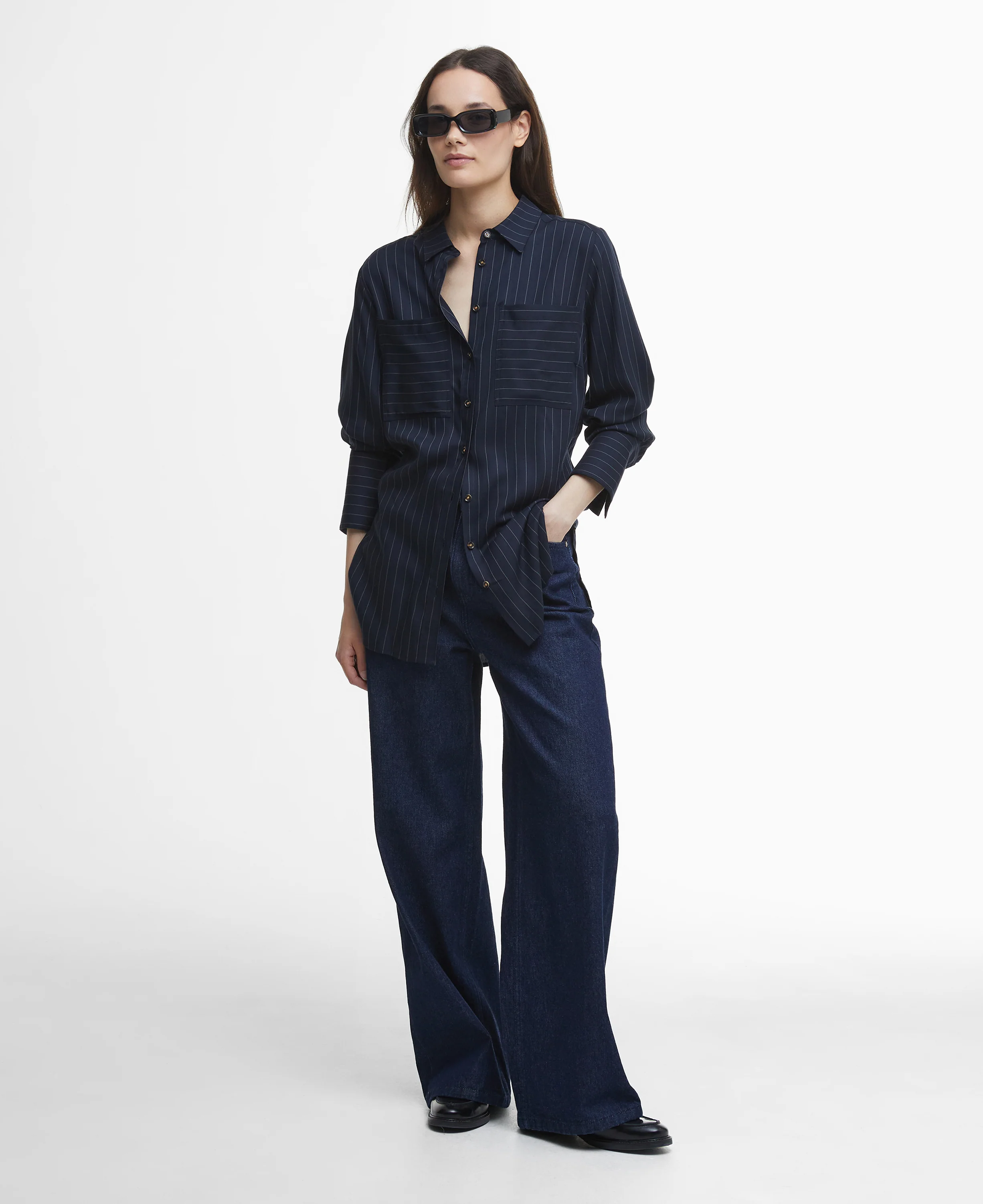 Carrie Relaxed Pinstripe Shirt - Image 6