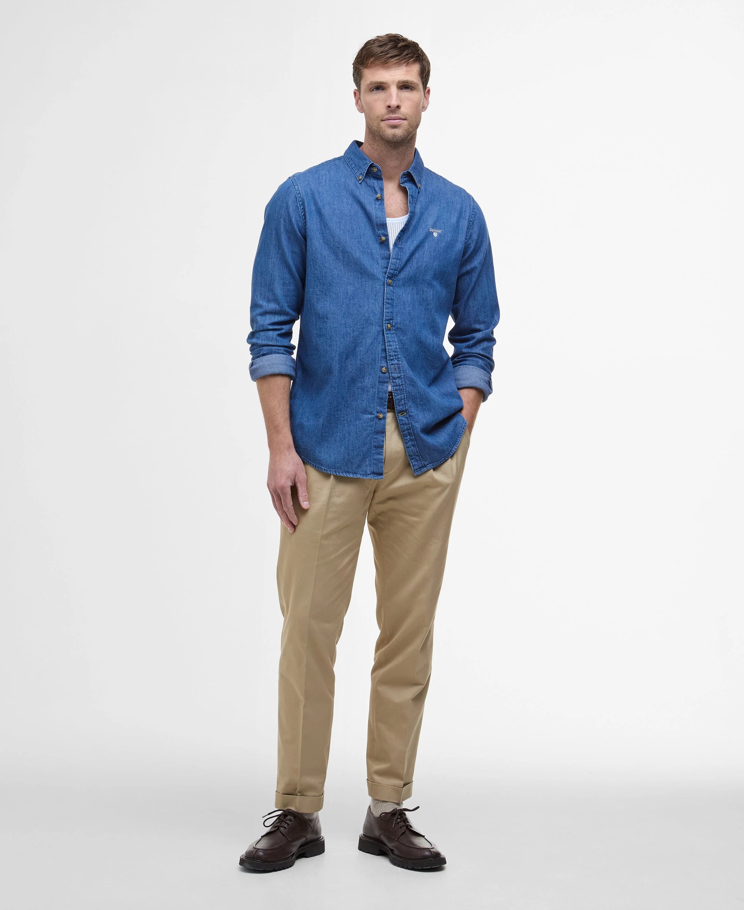 Chambray Crest Tailored Fit Shirt - Image 3