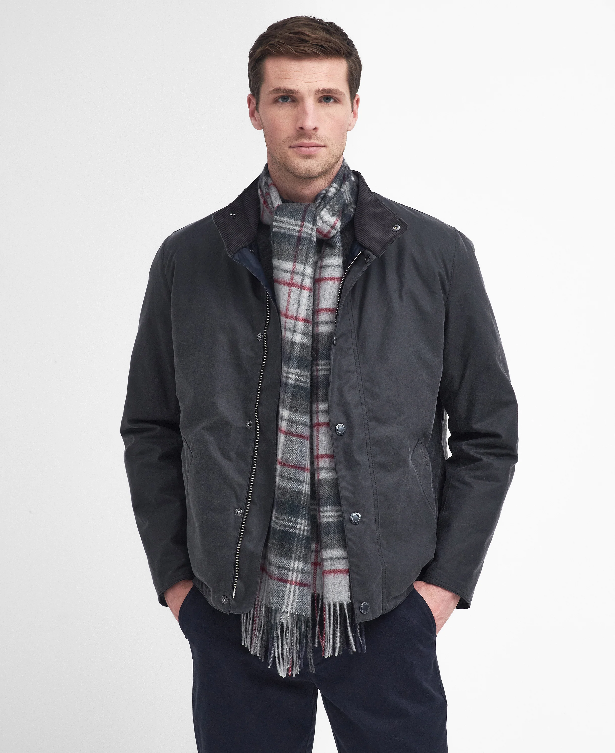 Check Tartan Scarf - Image 2