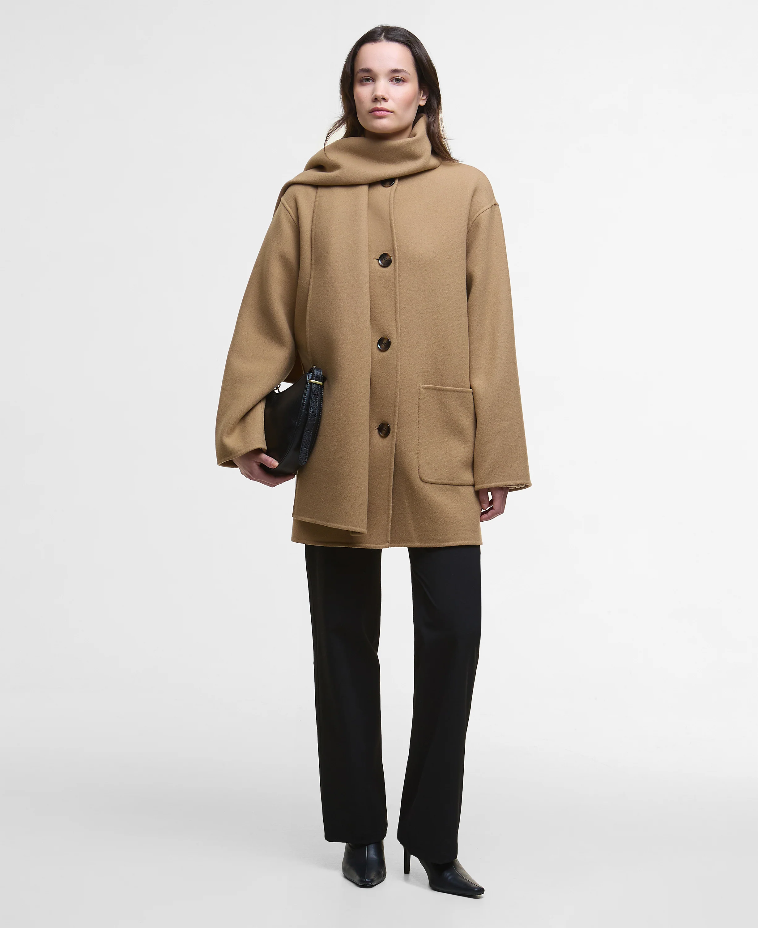 Clementine Wool Scarf Coat - Image 4