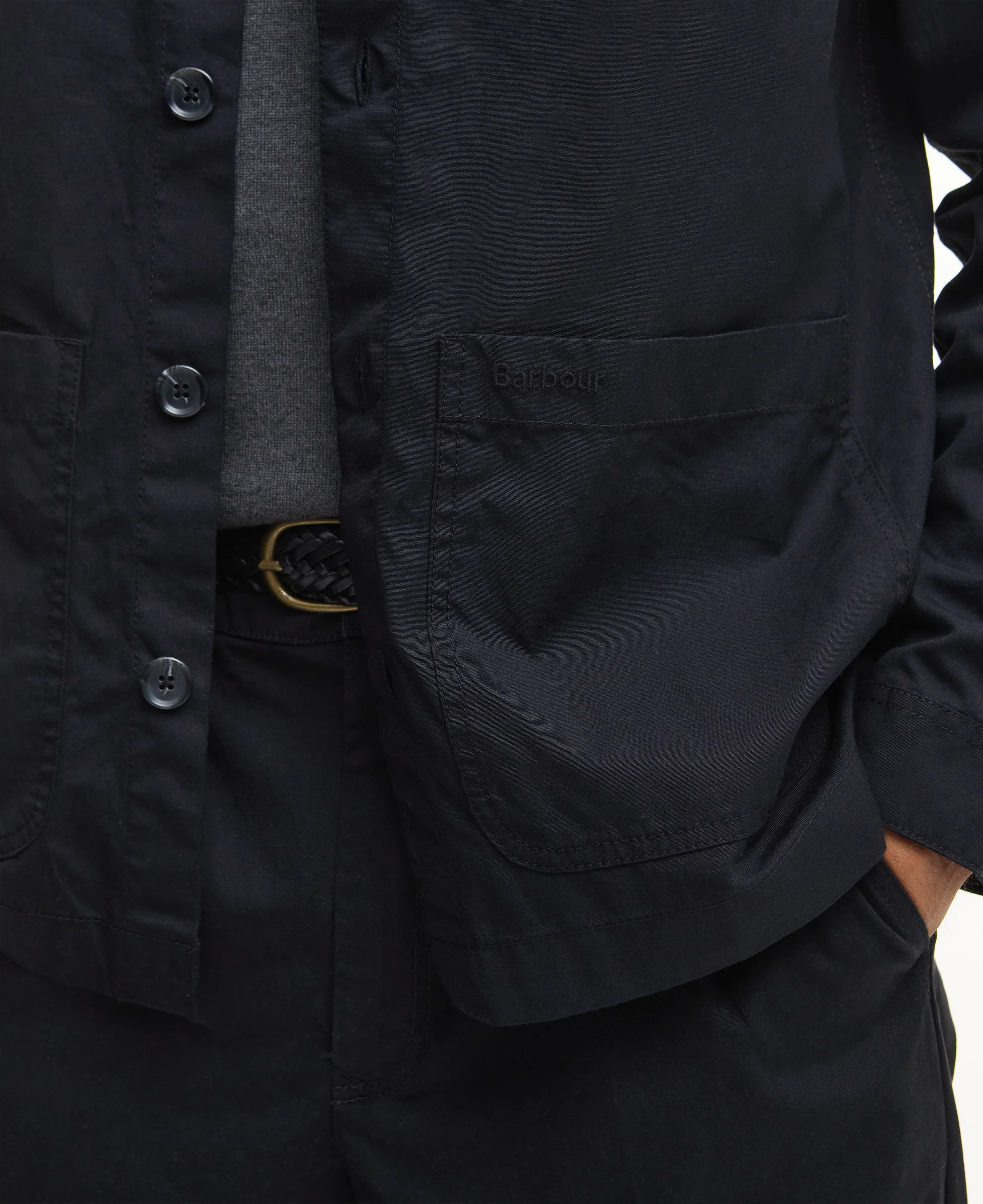 Cole Tailored Fit Poplin Overshirt - Image 5