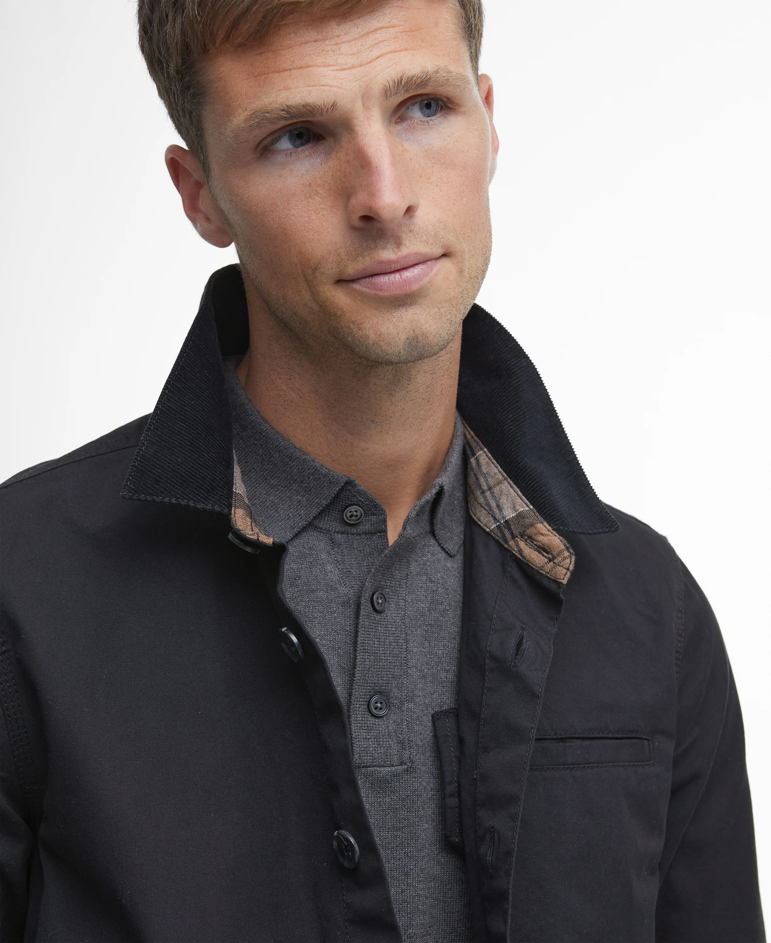 Cole Tailored Fit Poplin Overshirt - Image 6