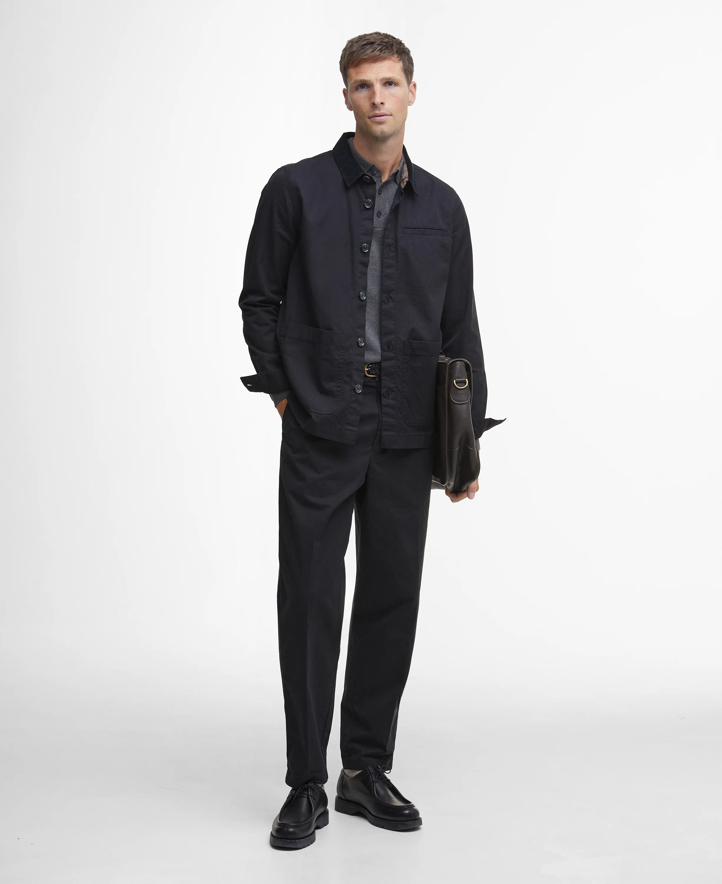 Cole Tailored Fit Poplin Overshirt - Image 7