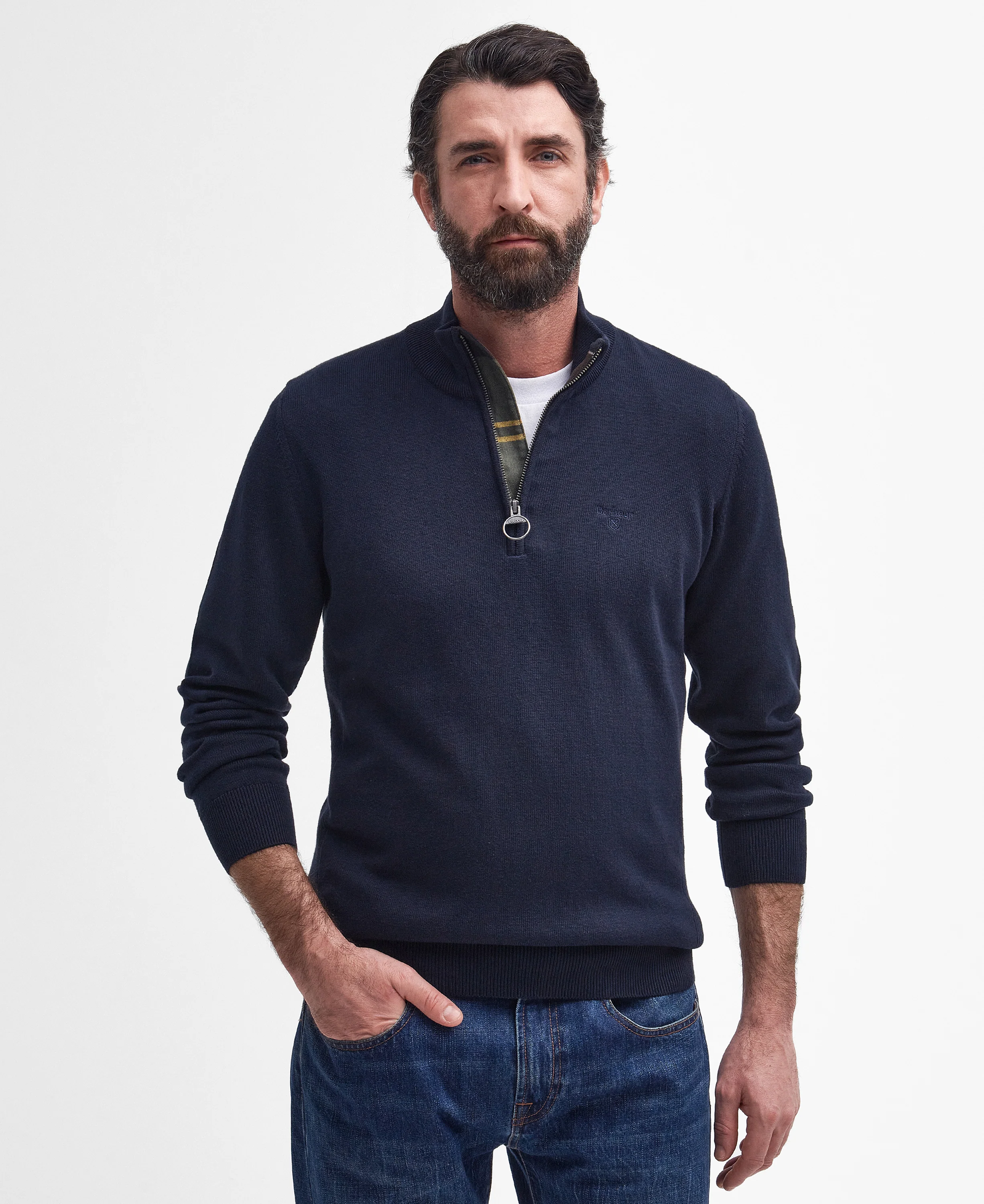 Cotton Half-Zip Sweatshirt - Image 100
