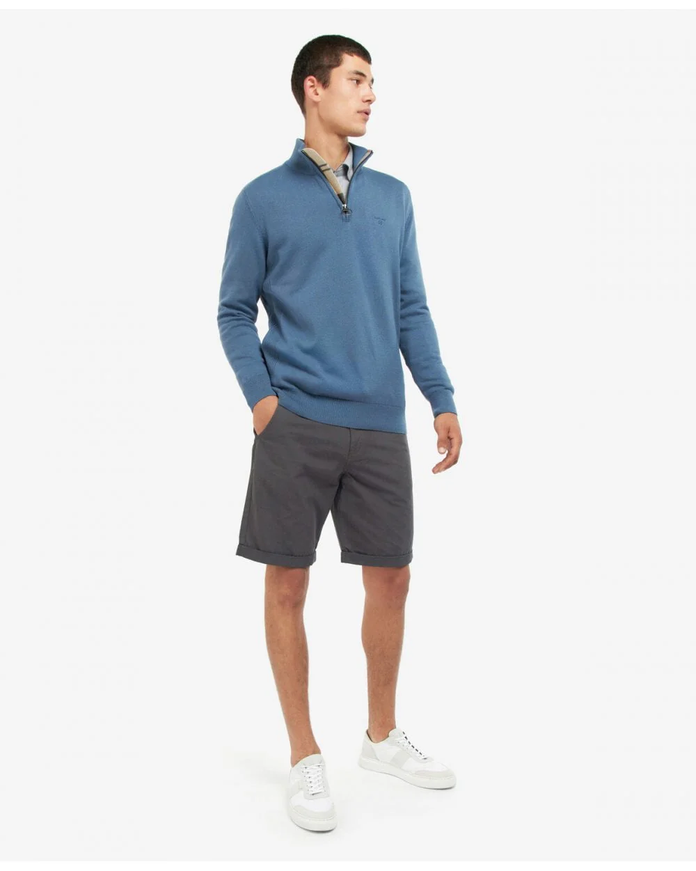 Cotton Half-Zip Sweatshirt - Image 13