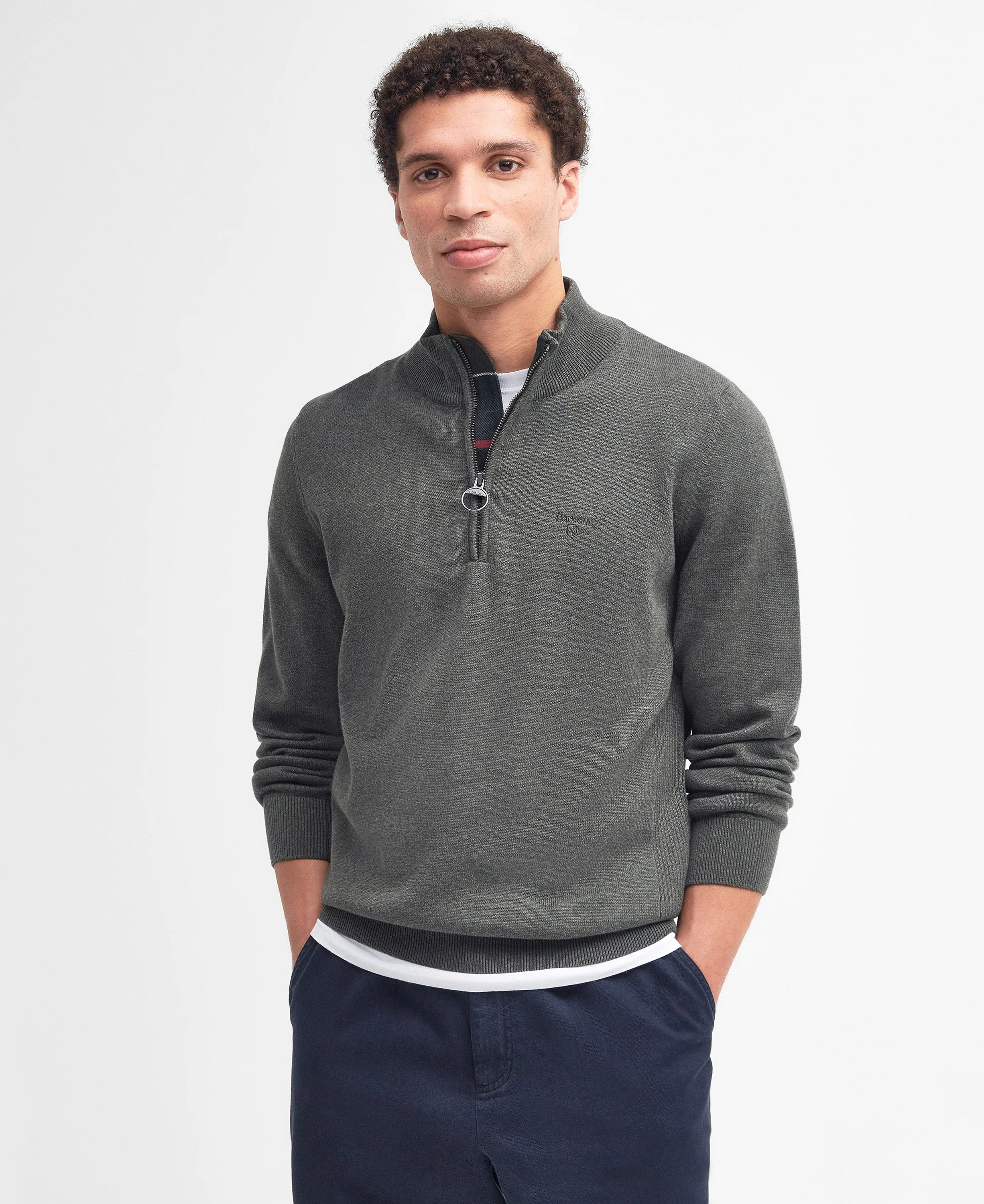 Cotton Half-Zip Sweatshirt - Image 54