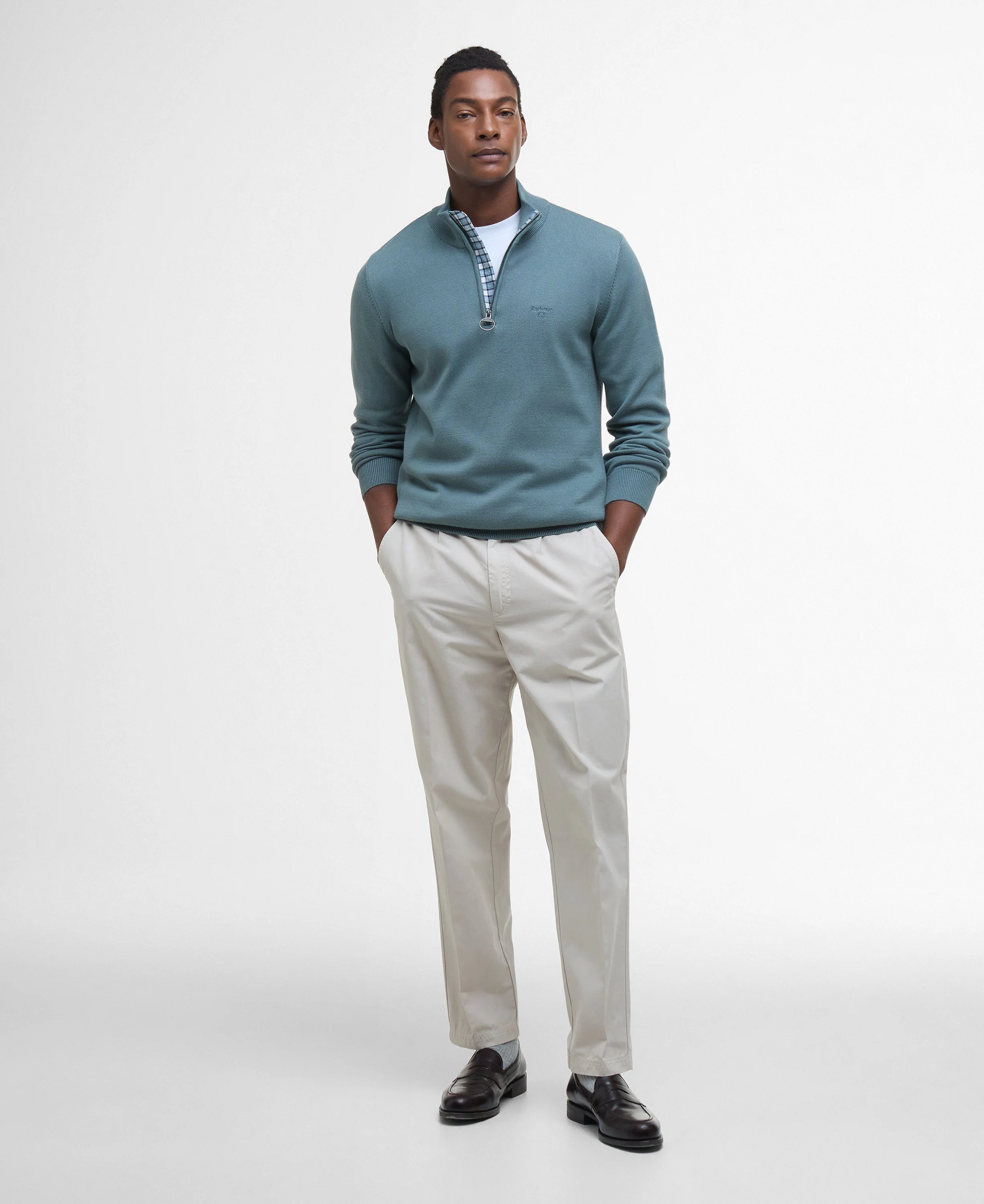 Cotton Half-Zip Sweatshirt - Image 63