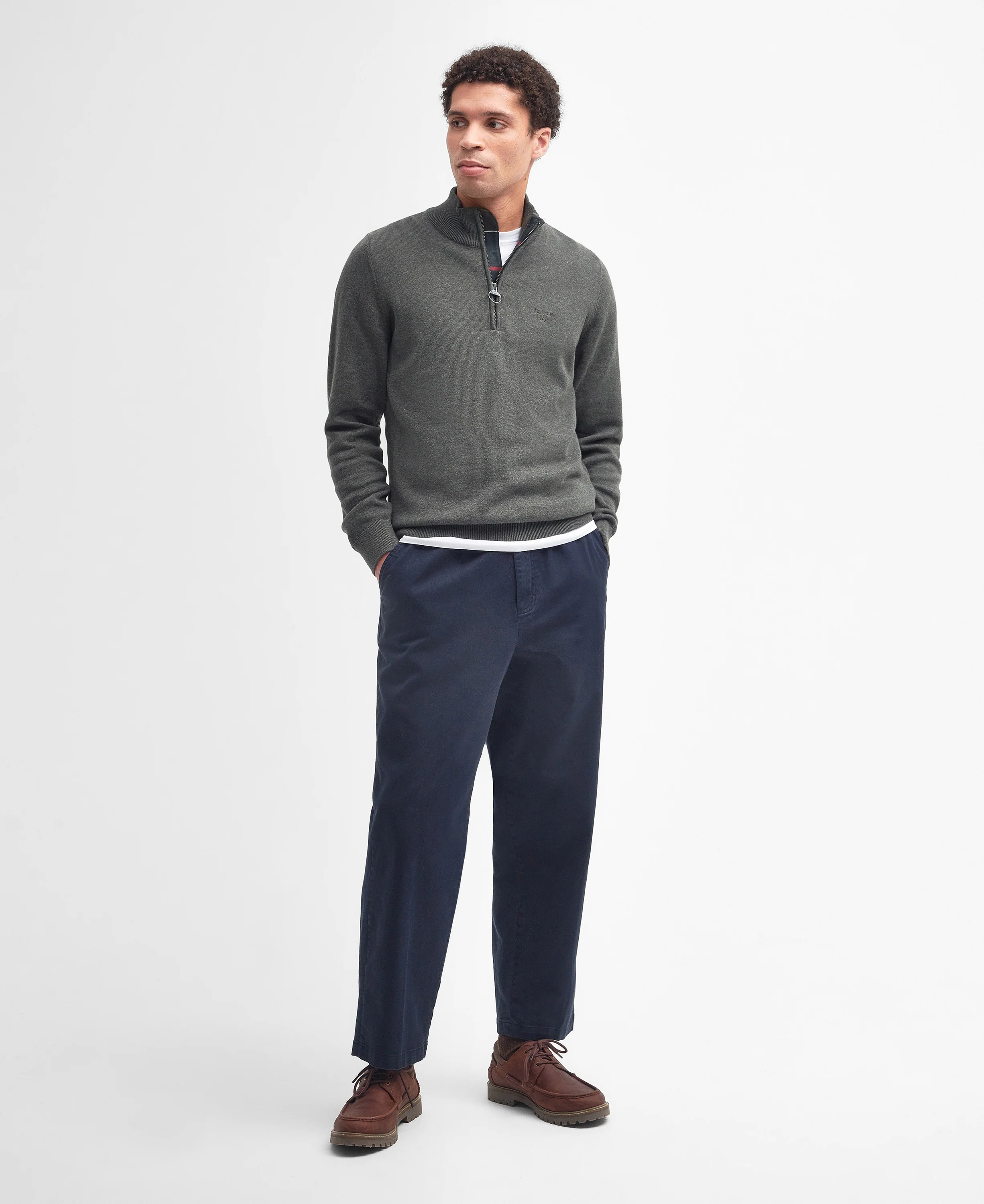 Cotton Half-Zip Sweatshirt - Image 71