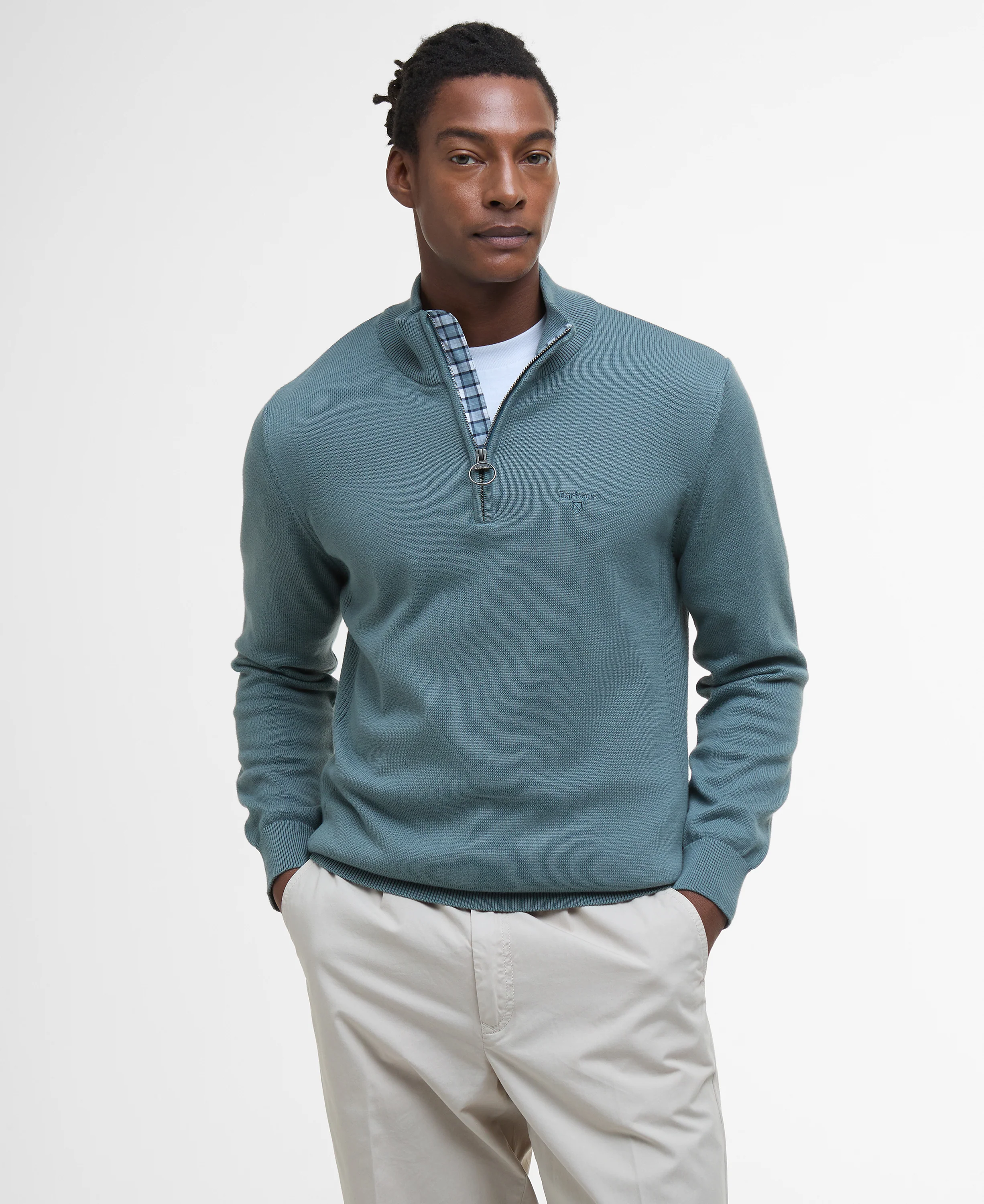 Cotton Half-Zip Sweatshirt - Image 78